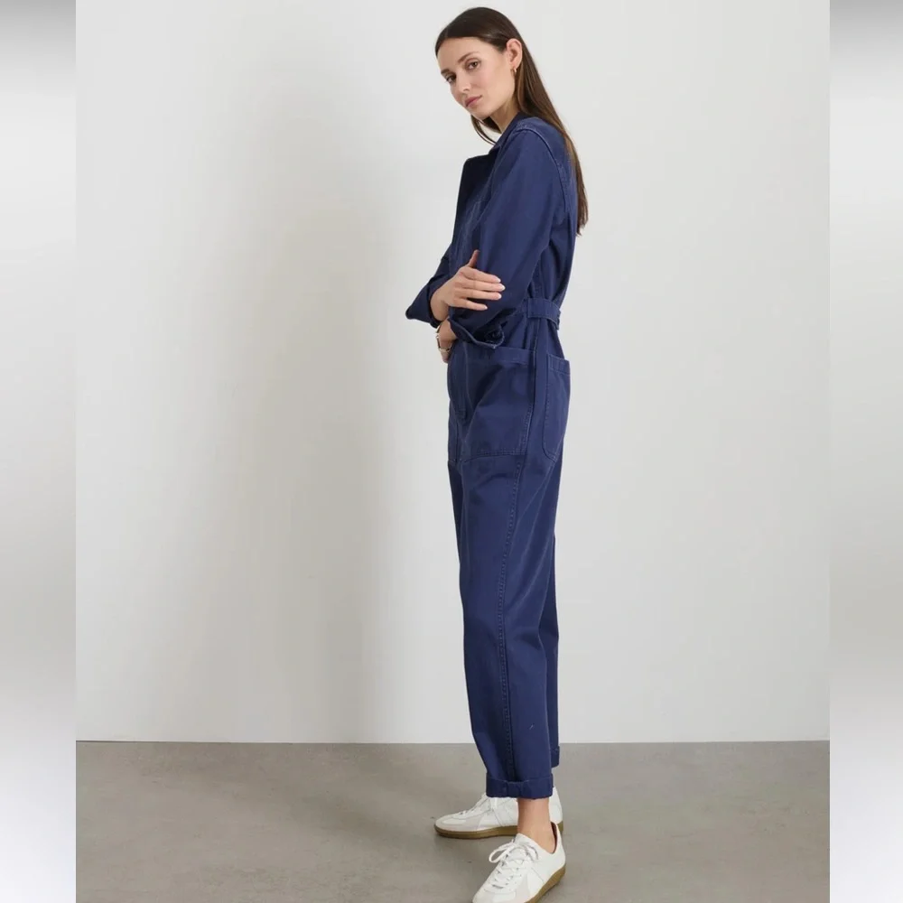 Alex Mill Navy midnight blue Jumpsuit small - Picture 5 of 13